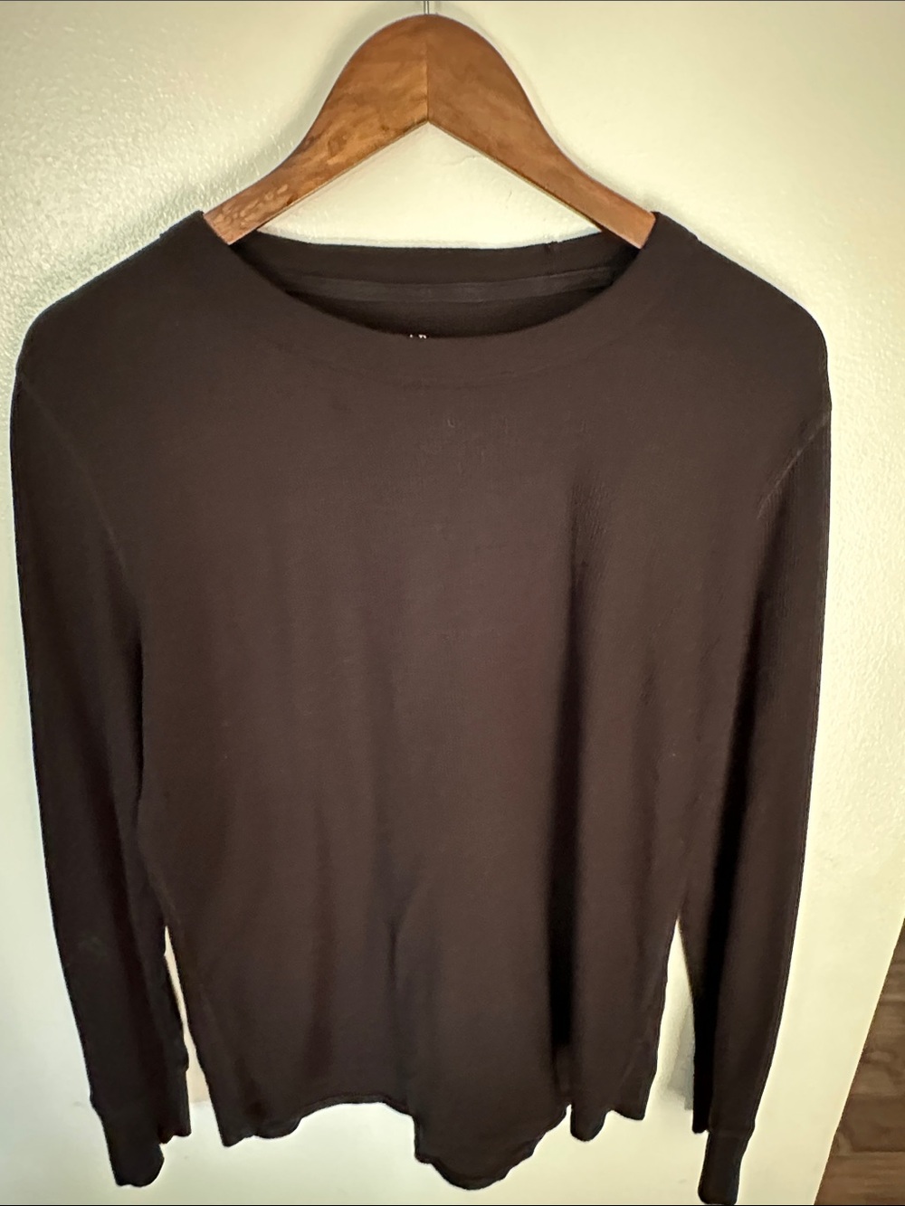 GAP Black Thermal Long Sleeve Top